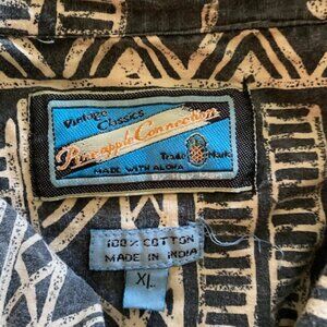Pineapple Connection Vintage Style Hawaiian Shirt, Made with Aloha, XL
